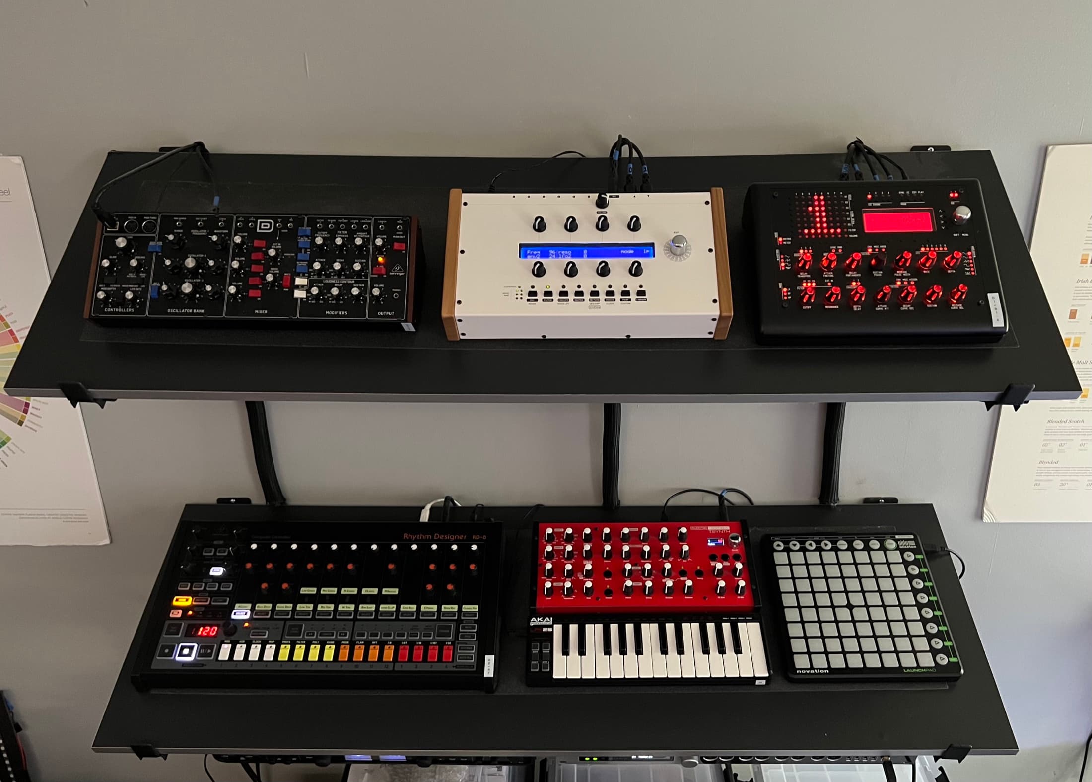 The finished Ambika in the studio rack